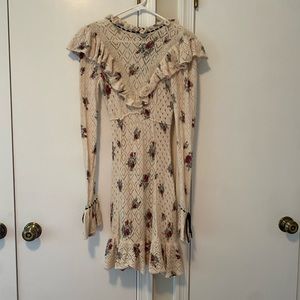 Free people xs dress worn once. Lace floral